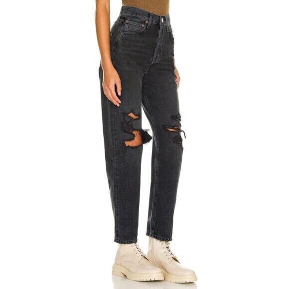 Agolde 90s Mid Rise Loose In Vagabond Size 23 - Picture 2 of 8